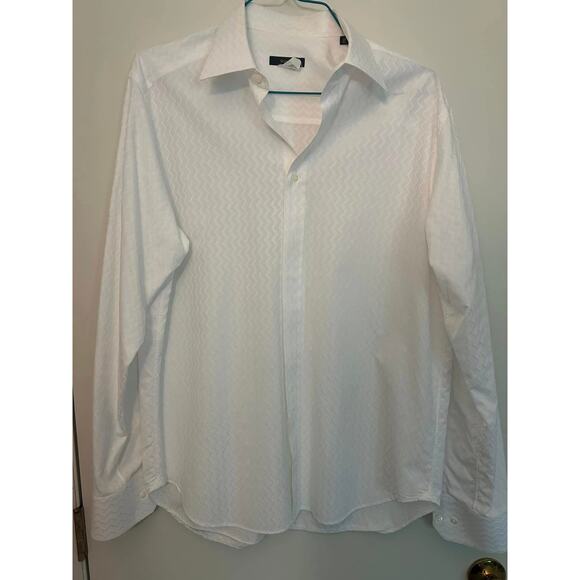 Bagutta White Dress Shirt Mens 42 16 1/2 - Picture 1 of 5